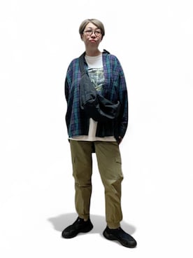「アイテム（ショルダーバッグ）」を使った、未央  ‪ ‪ さん（レディース・169cm）の秋コーディネート