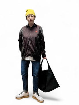 「アイテム（ニットキャップ/ビーニー）」を使った、未央  ‪ ‪ さん（レディース・169cm）の秋コーディネート