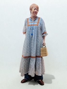 「アイテム（ワンピース/ドレス）」を使った、未央  ‪ ‪ さん（レディース・169cm）の夏コーディネート