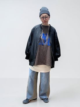 「Onitsuka Tiger（オニツカタイガー）のアイテム」を使った、未央  ‪ ‪ さん（レディース・170cm）の春コーディネート