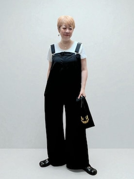 「アイテム（オールインワン・サロペット）」を使った、未央  ‪ ‪ さん（レディース・169cm）の夏コーディネート