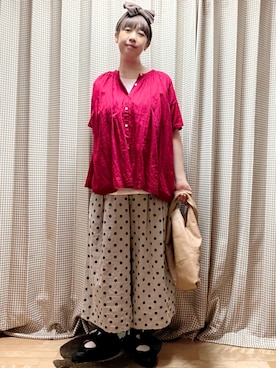 「ブラウスコーデ」｜「アイテム（その他）」を使った、未央  ‪ ‪ さん（レディース・169cm）の秋コーディネート