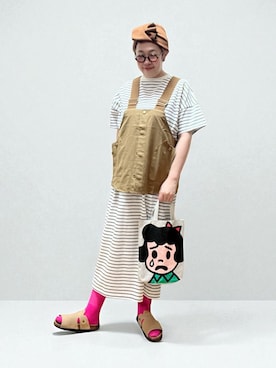「アイテム（ワンピース/ドレス）」を使った、未央  ‪ ‪ さん（レディース・169cm）の夏コーディネート