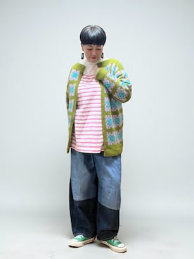 「アイテム（カーディガン/ボレロ）」を使った、未央  ‪ ‪ さん（レディース・170cm）の秋コーディネート