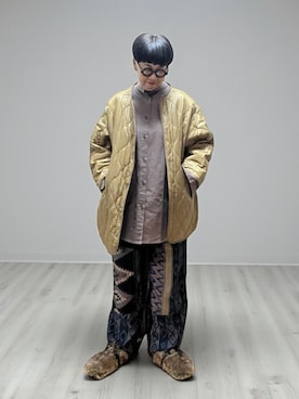 「アイテム（サンダル）」を使った、未央  ‪ ‪ さん（レディース・170cm）の秋コーディネート