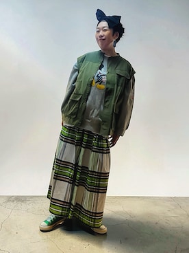 「Disney（ディズニー）のアイテム（トップス）」を使った、未央  ‪ ‪ さん（レディース・170cm）の春コーディネート