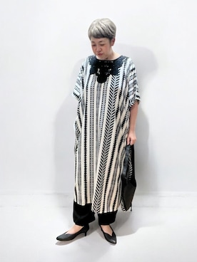 「アイテム（ワンピース）」を使った、未央  ‪ ‪ さん（レディース・169cm）の夏コーディネート
