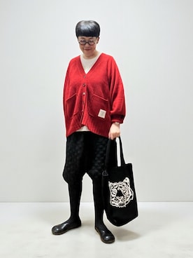 「アイテム（トートバッグ）」を使った、未央  ‪ ‪ さん（レディース・170cm）の秋コーディネート