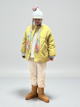 「アイテム（スウェットパンツ）」を使った、未央  ‪ ‪ さん（レディース・170cm）の冬コーディネート