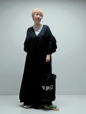 「アイテム（ワンピース/ドレス）」を使った、未央  ‪ ‪ さん（レディース・169cm）の秋コーディネート
