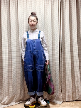 「丸襟ブラウス」｜未央  ‪ ‪ さん（レディース・169cm）の春コーディネート