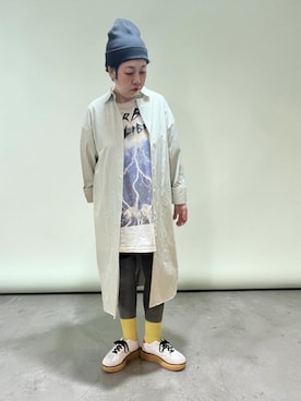 「Onitsuka Tiger（オニツカタイガー）のDELECITY / デレシティ（スニーカー）」を使った、未央  ‪ ‪ さん（レディース・170cm）の春コーディネート