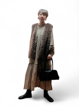 「アイテム（ブーツ）」を使った、未央  ‪ ‪ さん（レディース・169cm）の秋コーディネート