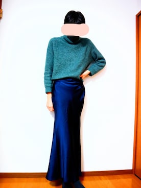 「アイテム（スカート）」を使った、neueblumeさん（メンズ・183cm）の秋コーディネート