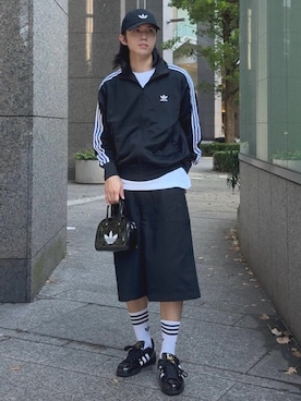 「アイテム（帽子）」を使った、Kncnさん（メンズ・180cm）の夏コーディネート