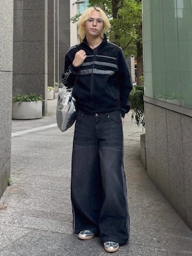 「アイテム（ナイロンジャケット）」を使った、Kncnさん（メンズ・181cm・20代）の秋コーディネート
