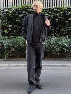 「adidas originals」｜「アイテム（ジャケット/アウター）」を使った、Kncnさん（メンズ・181cm）の冬コーディネート