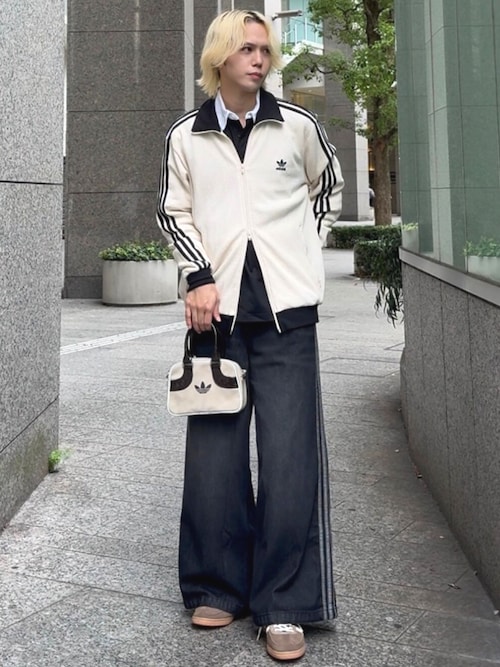 パンツ adi アディカラー デニム Adilenium パンツ DENIM WIDE PANT