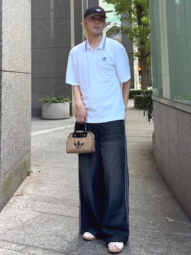 「アイテム（キャップ）」を使った、Kncnさん（メンズ・181cm・20代）の夏コーディネート