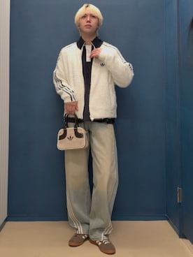 「アイテム（ジャージ）」を使った、Kncnさん（メンズ・181cm）の秋コーディネート