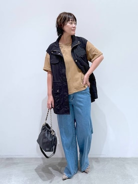 「アイテム（デニムパンツ）」を使った、maturi0108さん（レディース・164cm・40代）の夏コーディネート