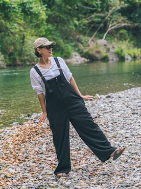 「アイテム（サロペット/オーバーオール）」を使った、maturi0108さん（レディース・164cm）の秋コーディネート