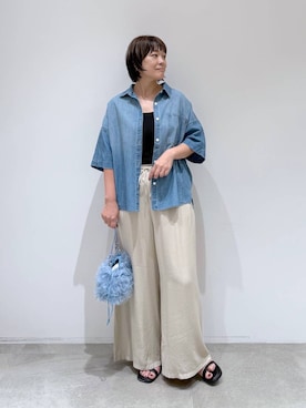 「アイテム（タンクトップ）」を使った、maturi0108さん（レディース・164cm・40代）の夏コーディネート