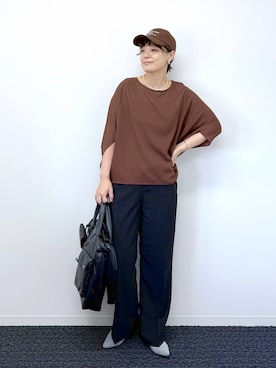 「ラフ」｜「アイテム（キャップ）」を使った、maturi0108さん（レディース・164cm）の秋コーディネート