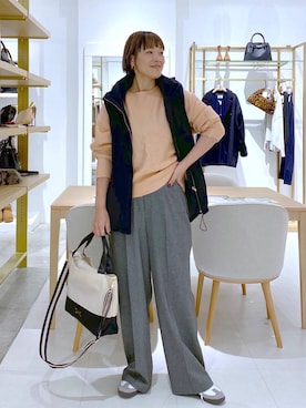 「アイテム（その他アウター）」を使った、maturi0108さん（レディース・164cm・40代）の秋コーディネート