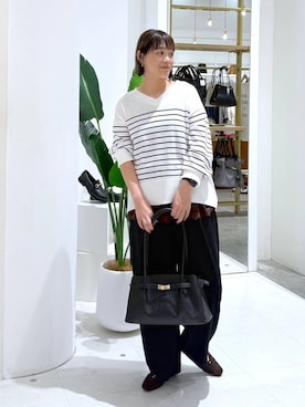 「Elura（エルーラ）のアイテム」を使った、maturi0108さん（レディース・164cm）の春コーディネート