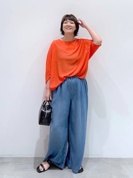「アイテム（キャミソール）」を使った、maturi0108さん（レディース・164cm・40代）の夏コーディネート