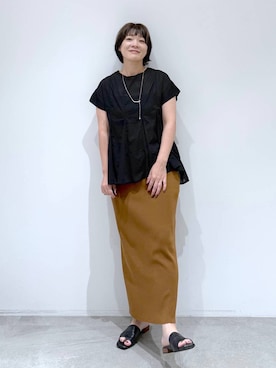 「アイテム（スカート）」を使った、maturi0108さん（レディース・164cm・40代）の夏コーディネート