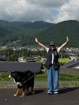 「アイテム（ベスト）」を使った、maturi0108さん（レディース・164cm・40代）の夏コーディネート