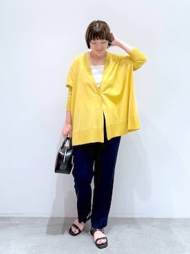 「アイテム（カーディガン/ボレロ）」を使った、maturi0108さん（レディース・164cm・40代）の夏コーディネート