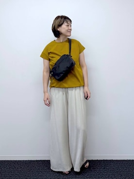 「透けにくい」｜「アイテム（パンツ）」を使った、maturi0108さん（レディース・164cm）の夏コーディネート
