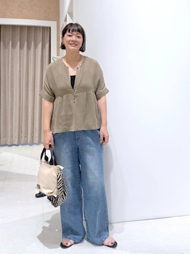 「Elura（エルーラ）のアイテム」を使った、maturi0108さん（レディース・164cm）の夏コーディネート