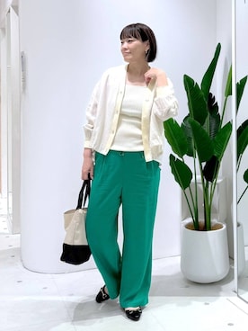 「Elura（エルーラ）のアイテム」を使った、maturi0108さん（レディース・164cm）の春コーディネート