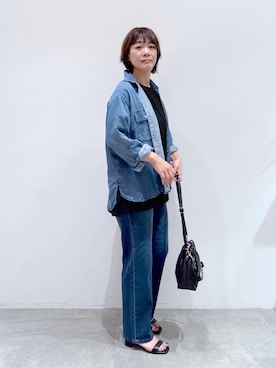 「アイテム（デニムパンツ）」を使った、maturi0108さん（レディース・164cm・40代）の夏コーディネート