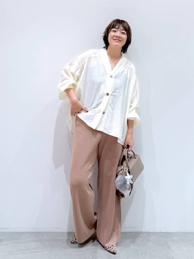「アイテム（カーディガン/ボレロ）」を使った、maturi0108さん（レディース・164cm・40代）の夏コーディネート