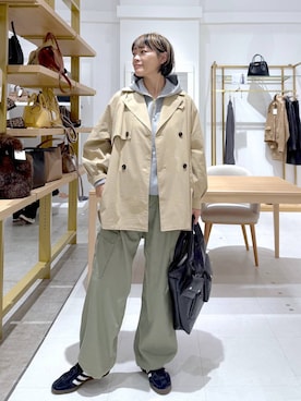 「アイテム（トレンチコート）」を使った、maturi0108さん（レディース・164cm・40代）の秋コーディネート