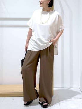 「Elura（エルーラ）のアイテム」を使った、maturi0108さん（レディース・164cm）の春コーディネート