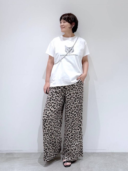 【出品7/7まで】&ellecy 猫マドラスパンツ 新品】&エルシー 猫マドラスパンツ &ellecy アンドエルシー | 𓃠