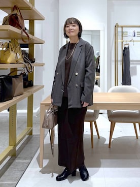 「アイテム（ブーツ）」を使った、maturi0108さん（レディース・164cm・40代）の秋コーディネート