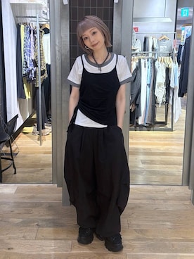 ミリタリータックボリュームパンツ/657336を使った人気ファッション
