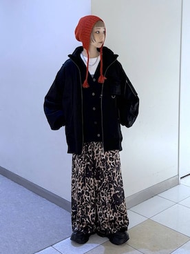 「JEANASIS（ジーナシス）のアイテム（パンツ）」を使った、JS_yoccoさん（レディース・155cm）の冬コーディネート