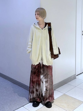 「JEANASIS（ジーナシス）のアイテム（パーカー）」を使った、JS_yoccoさん（レディース・155cm）の秋コーディネート