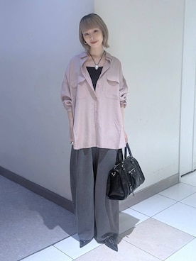 「JEANASIS（ジーナシス）のアイテム（パンツ）」を使った、JS_yoccoさん（レディース・155cm）の夏コーディネート