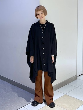 「JEANASIS（ジーナシス）のスタッズボリュームサボ/571517（サンダル）」を使った、JS_yoccoさん（レディース・155cm）の夏コーディネート