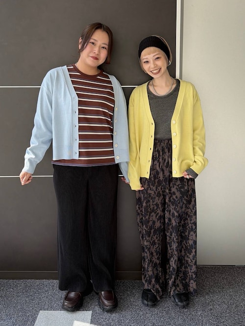 JEANASIS（ジーナシス） tシャツ ソフトラメリブUネックLS TEE/240318