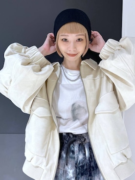 「アイテム（ブルゾン）」を使った、JS_yoccoさん（レディース・155cm）の秋コーディネート